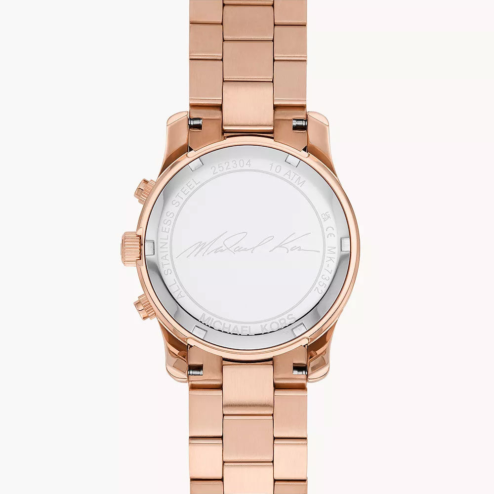 Michael Kors Runway Chronograph Rose Gold-Tone Women's Watch - MK7352