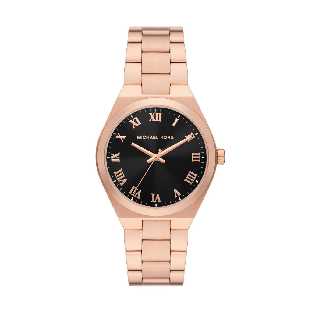 Michael Kors Lennox Three-Hand Rose Gold-Tone Women's Watch - MK7392