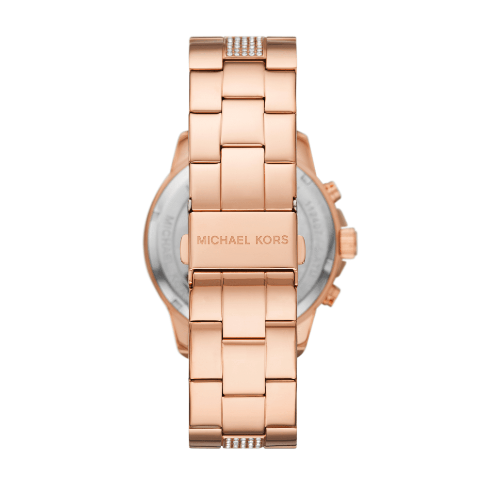 Michael Kors Oversized Brynn Pavé Rose Gold-Tone Women's Watch - MK7505