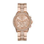 Michael Kors Oversized Brynn Pavé Rose Gold-Tone Women's Watch - MK7505