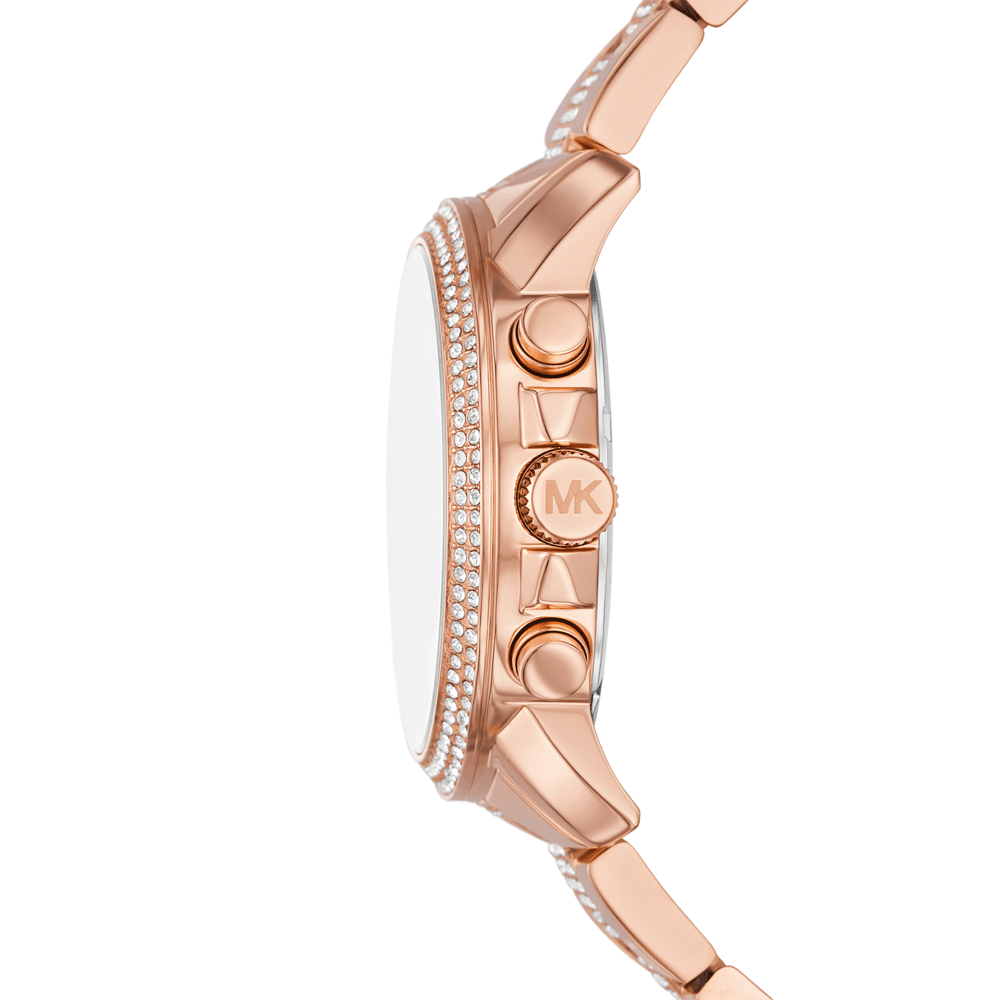 Michael Kors Oversized Brynn Pavé Rose Gold-Tone Women's Watch - MK7505 Secundaire afbeelding