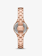 Michael Kors Mini Aspyn Pavé Rose Gold-Tone Women's Watch - MKO1087