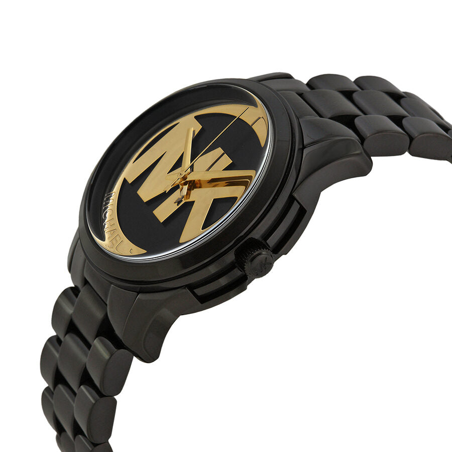 Michael Kors Runway Black and Gold Dial Black Ion-plated Women's Watch - MK6057 Secundaire afbeelding