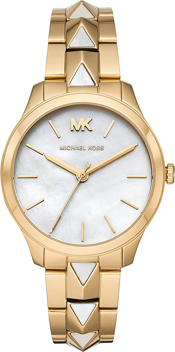 Michael Kors Runway Mercer  White Dial Gold Women's Watch - MK6689 Main image
