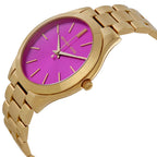 Michael Kors Runway Pink Dial Gold Women's Watch - MK3264