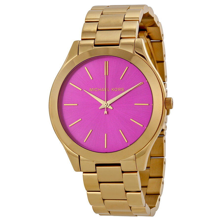 Michael Kors Runway Pink Dial Gold Women's Watch - MK3264