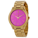 Michael Kors Runway Pink Dial Gold Women's Watch - MK3264
