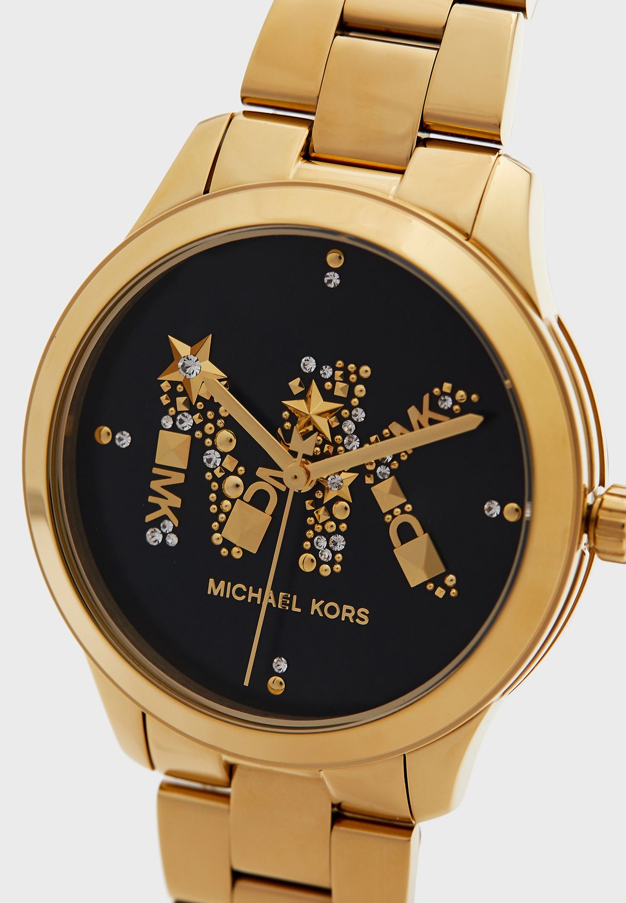 Michael Kors Runway Black Dial Gold Women's Watch - MK6682 Secundaire afbeelding