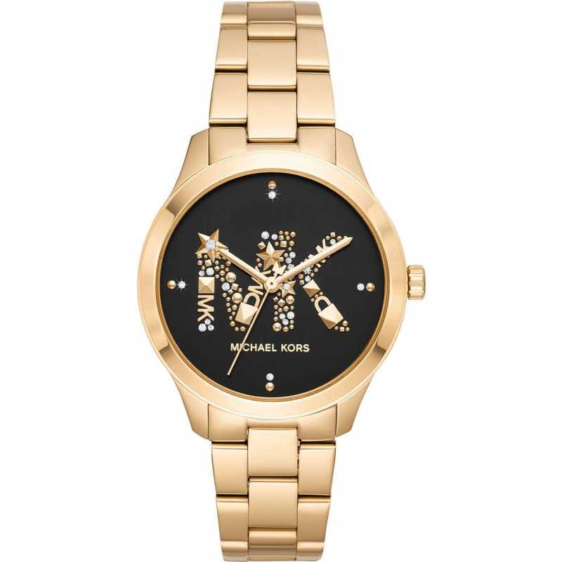 Michael Kors Runway Black Dial Gold Women's Watch - MK6682 Hoofdafbeelding