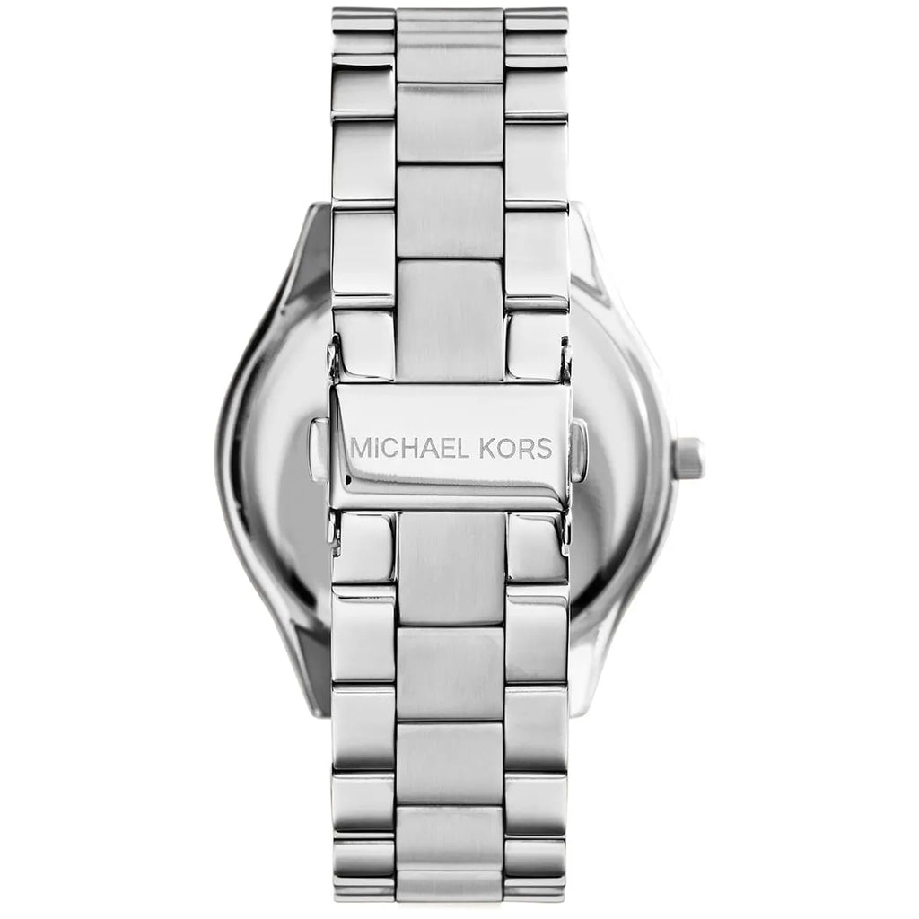 Michael Kors Slim Runway Silver-Tone and Turquoise Women's Watch - MK3292