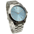 Michael Kors Slim Runway Silver-Tone and Turquoise Women's Watch - MK3292