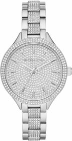 Michael Kors Slim Runway Pavé Silver-Tone Women's Watch - MK3822
