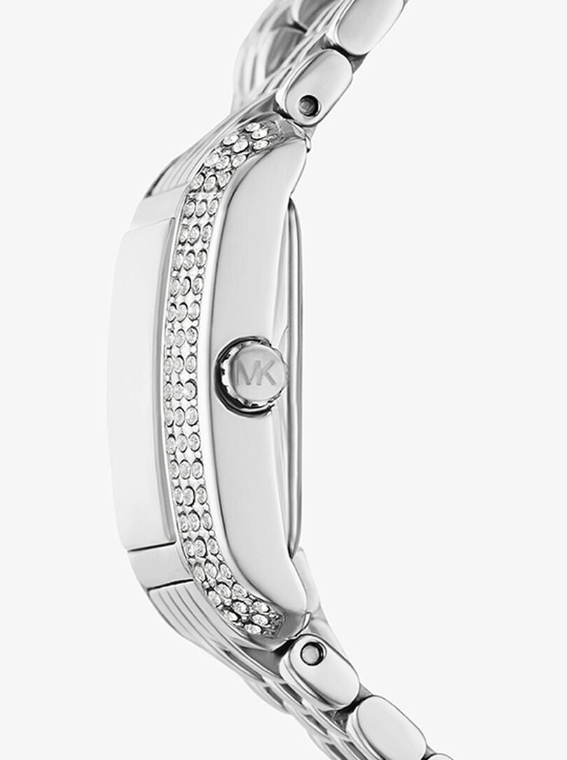 Michael Kors Petite Emery Pavé Silver-Tone Double Wrap Women's Watch - MK4834