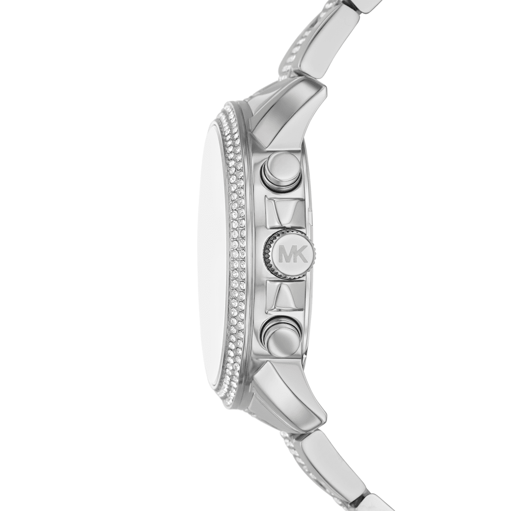 Michael Kors Oversized Brynn Pavé Silver-Tone Women's Watch - MK7506