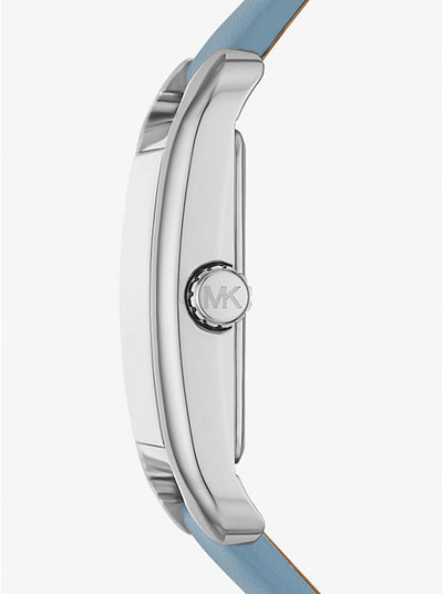 Michael Kors Petite Monroe Silver-Tone and Leather Women's Watch - MKO1061 Secundaire afbeelding