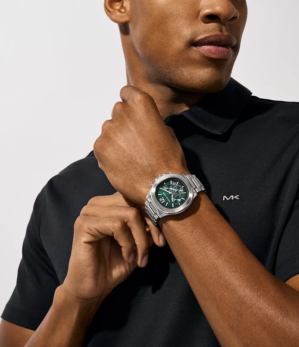 Michael Kors Oversized Sage Silver-Tone Men's Watch - MK9191