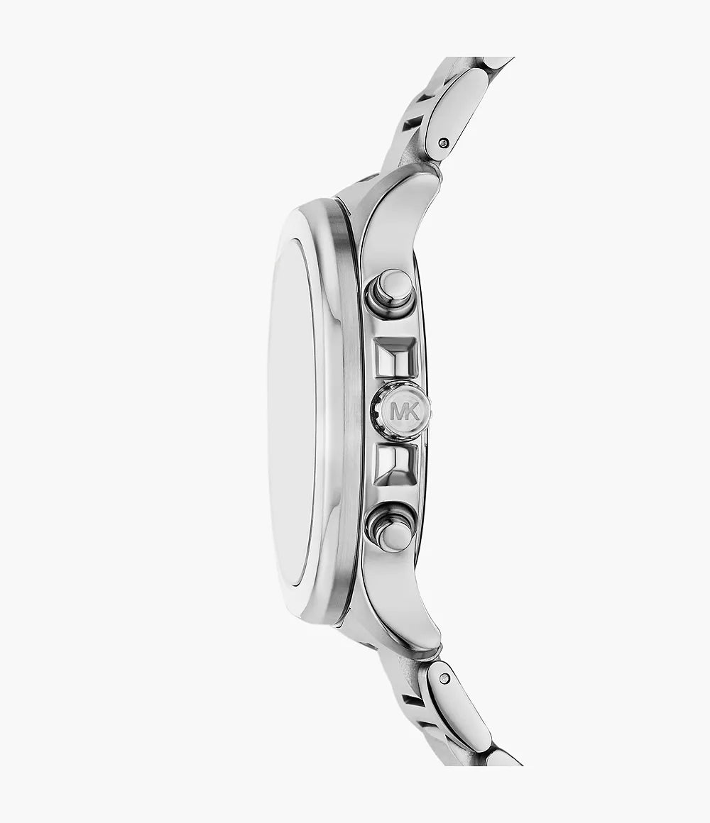 Michael Kors oversized herenhorloge in saliegroen zilverkleur - MK9191 Secundaire afbeelding