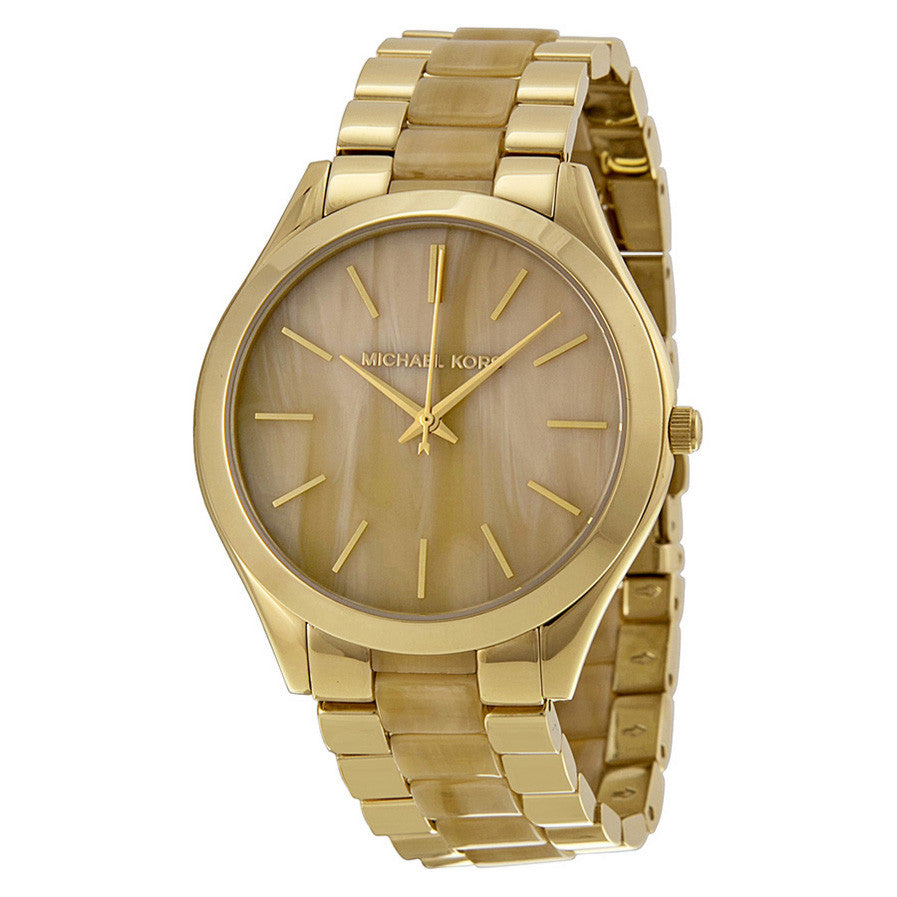 Michael Kors Slim Runway Gold-Tone Women's Watch - MK4285 Hoofdafbeelding
