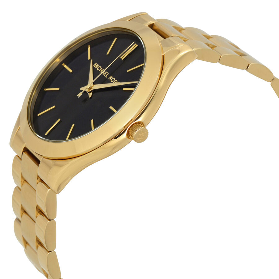 Michael Kors Slim Runway Black Dial Gold Women's Watch - MK3478 Secundaire afbeelding