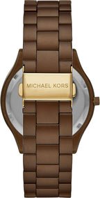 Michael Kors Slim Runway Brown Unisex Watch - MK4508