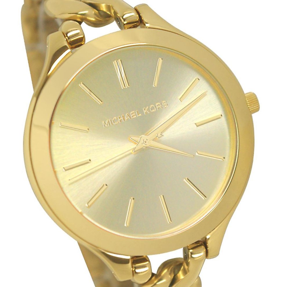 Michael Kors Slim Runway Gold dameshorloge - MK3222 Secundaire afbeelding