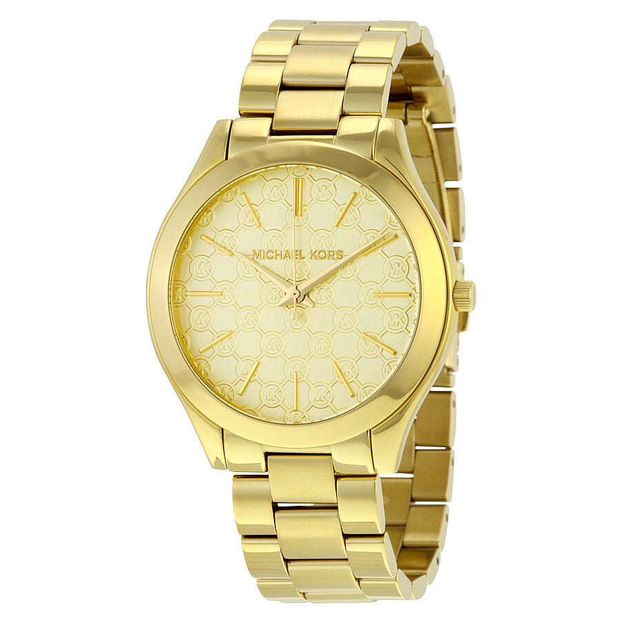 Michael Kors Slim Runway Gold Women's Watch - MK3335 Hoofdafbeelding