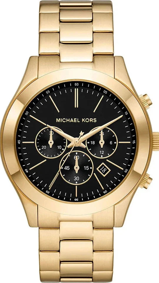 Michael Kors Slim Runway Chronograph Gold-Tone Men's Watch - MK1076