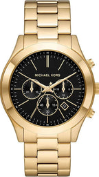 Michael Kors Slim Runway Chronograph Gold-Tone Men's Watch - MK1076