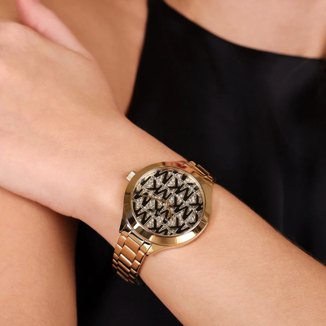 Michael Kors Slim Runway 38mm Gold Dial Gold-Tone Women's Watch MK4659