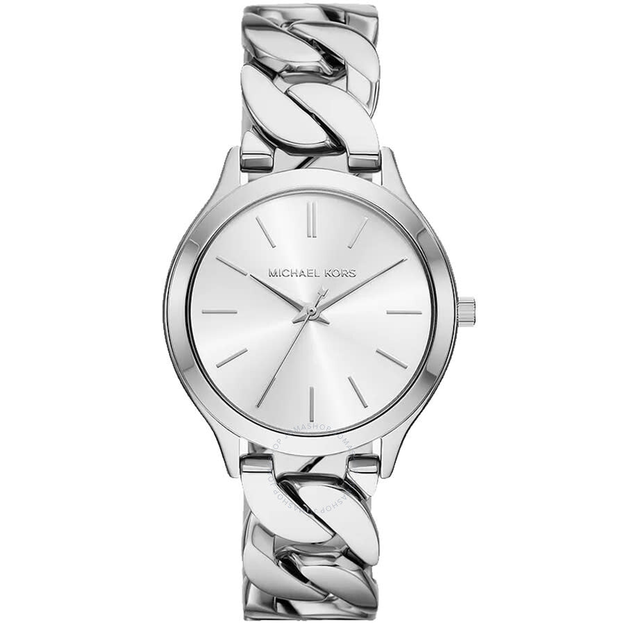 Michael Kors Slim Runway Quartz Silver-Tone Women's Watch - MK7474 Hoofdafbeelding
