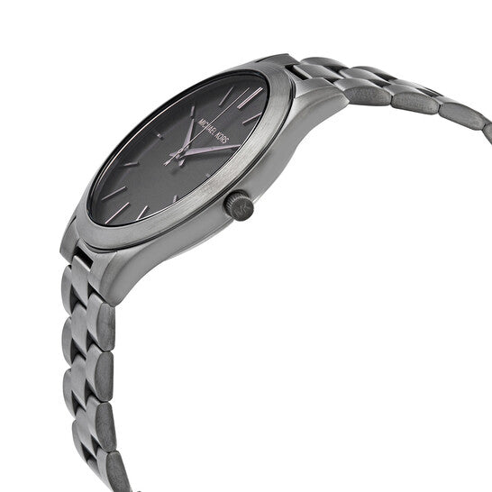 Michael Kors Slim Runway Three-Hand Gunmetal Stainless Steel Watch - MK1044