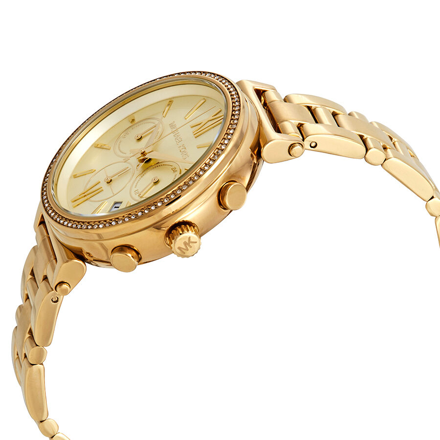Michael Kors Sofie Chronograph Crystal Gold-Tone Women's Watch - MK6559 Secundaire afbeelding
