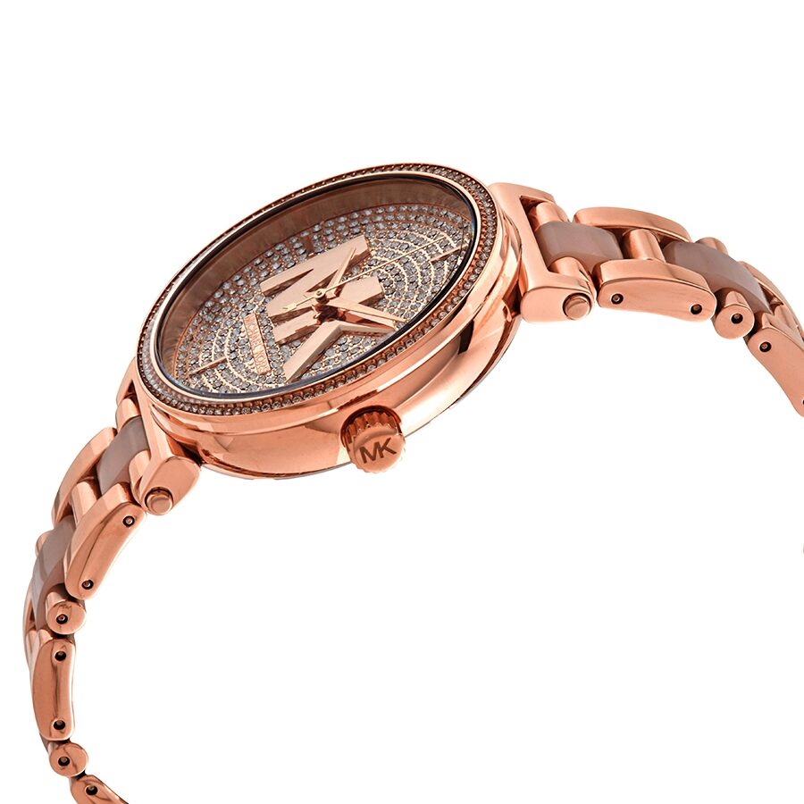 Michael Kors Sofie Crystal Rose Gold Women's Watch - MK4336