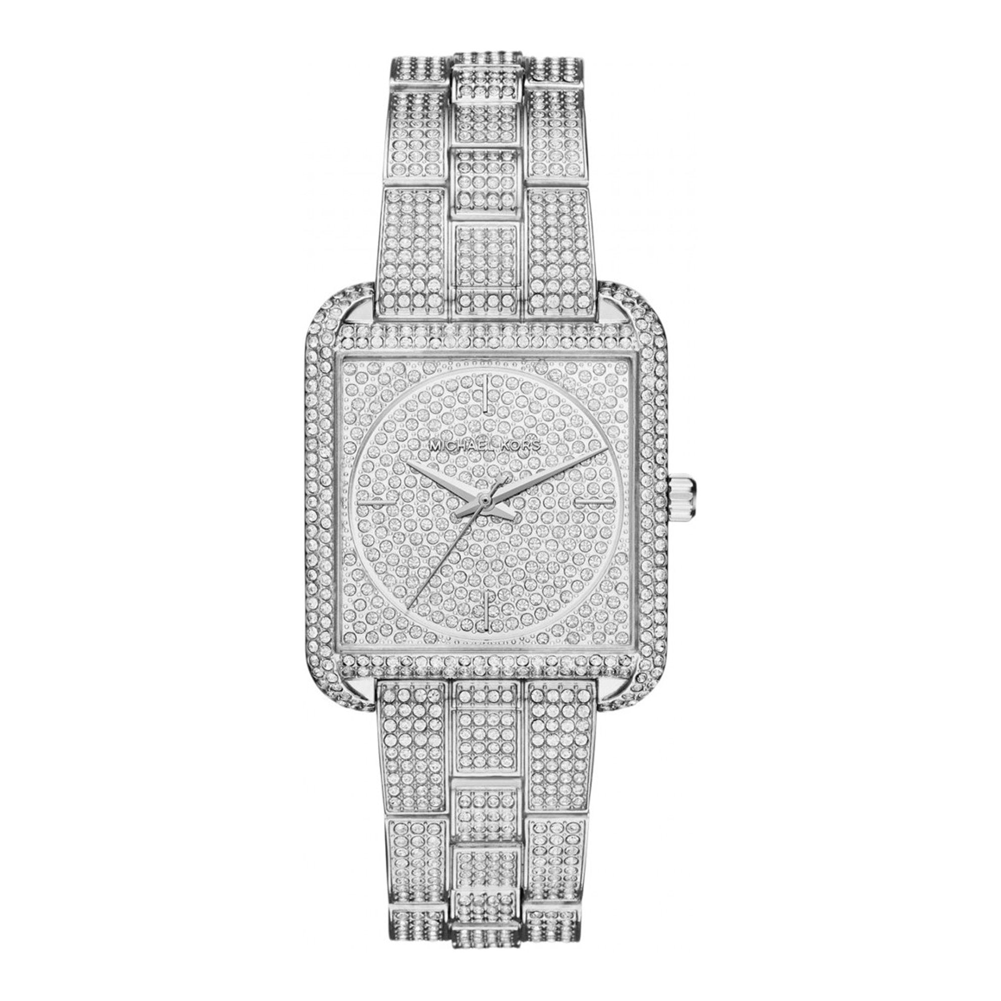 Michael Kors Square Lake Pave Silver Women's Watch - MK3662 Hoofdafbeelding
