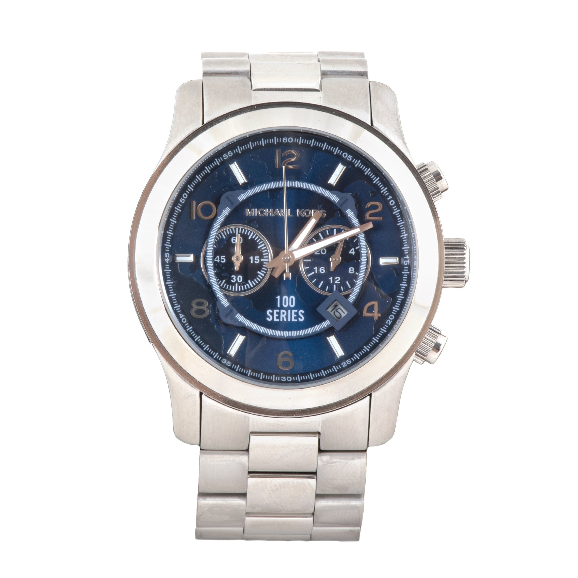 Michael Kors Stop Hunger Chronograaf Herenhorloge MK8314 in zilver Hoofdafbeelding