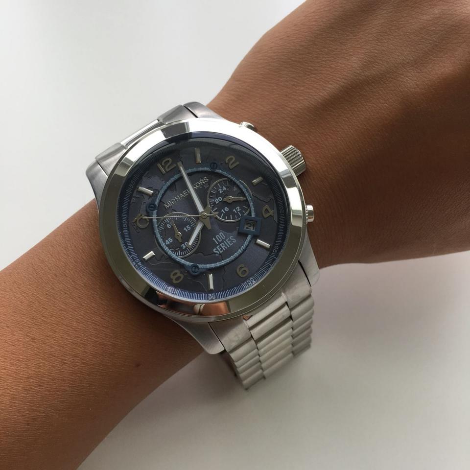 Michael Kors Stop Hunger Chronograph Silver Men's Watch MK8314