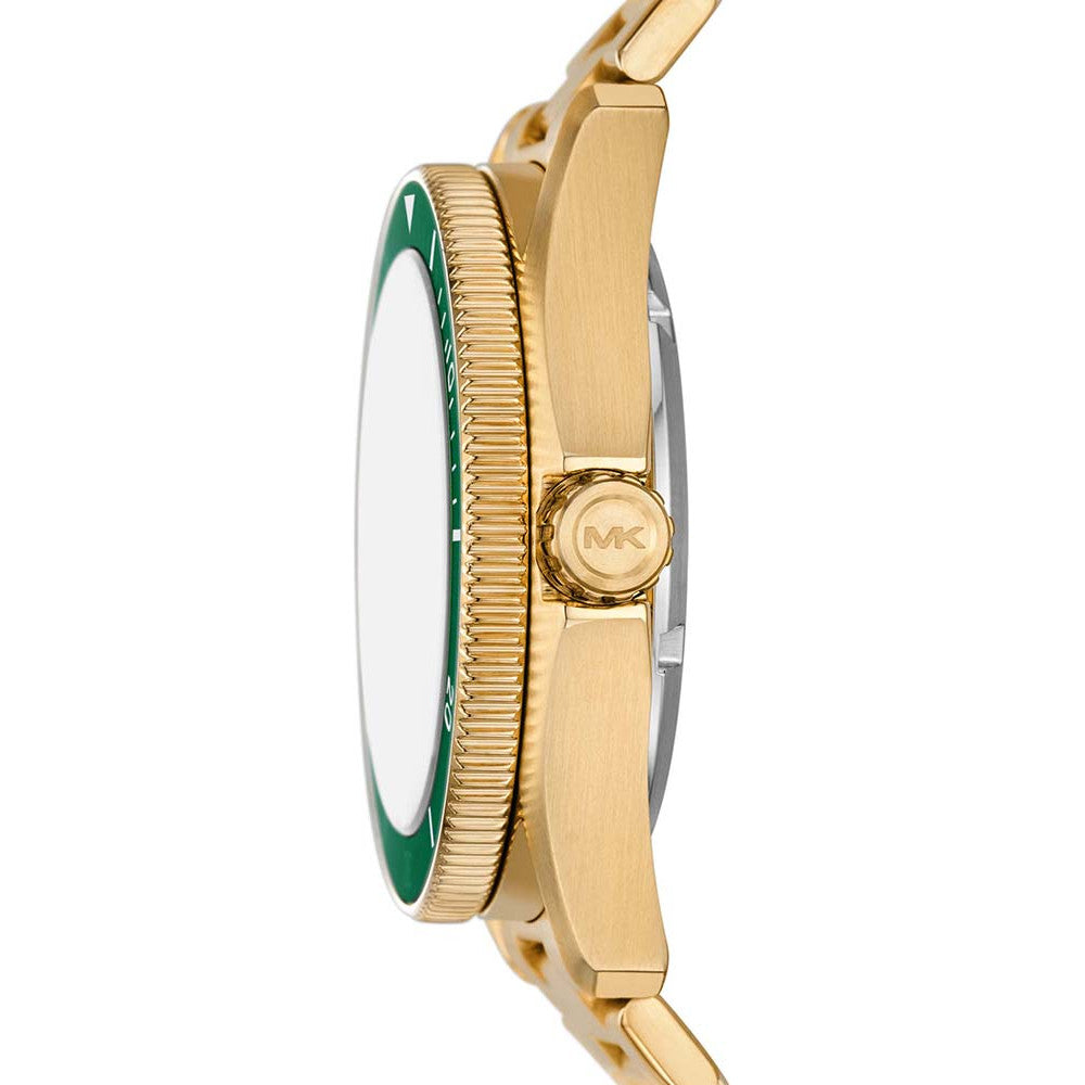 Michael Kors oversized herenhorloge in maritieme stijl met goudkleurige afwerking - MK9162 Secundaire afbeelding