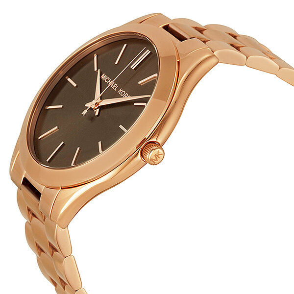 Michael Kors Vintage Classic Slim Runway dameshorloge MK3181 in roségoudkleur Secundaire afbeelding
