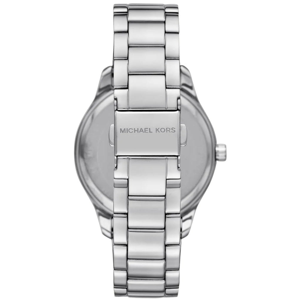 Michael Kors Layton Pavé Silver-Tone Logo Women's Watch - MK7298
