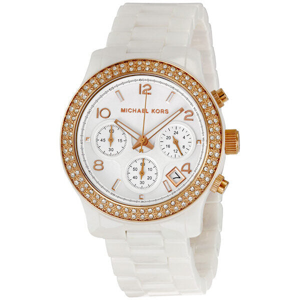 Michael Kors White Ceramic White Dial Ladies Watch MK5269 Hoofdafbeelding