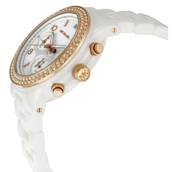 Michael Kors White Ceramic White Dial Ladies Watch MK5269 Secundaire afbeelding