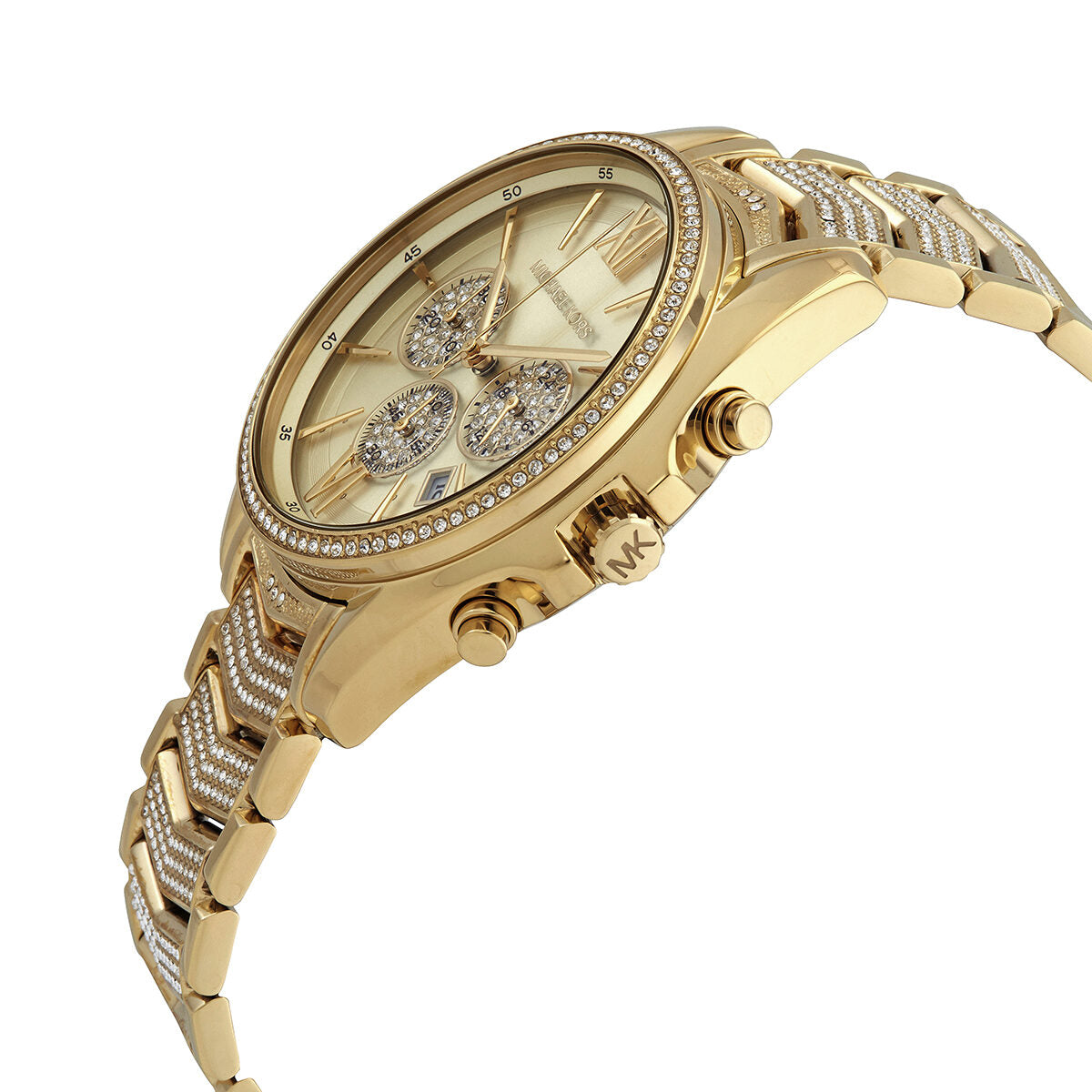 Michael Kors Whitney Chronograph Quartz Crystal Gold Dial Women's Watch - MK6729 Secundaire afbeelding