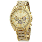 Michael Kors Whitney Chronograph Quartz Crystal Gold Dial Women's Watch - MK6729