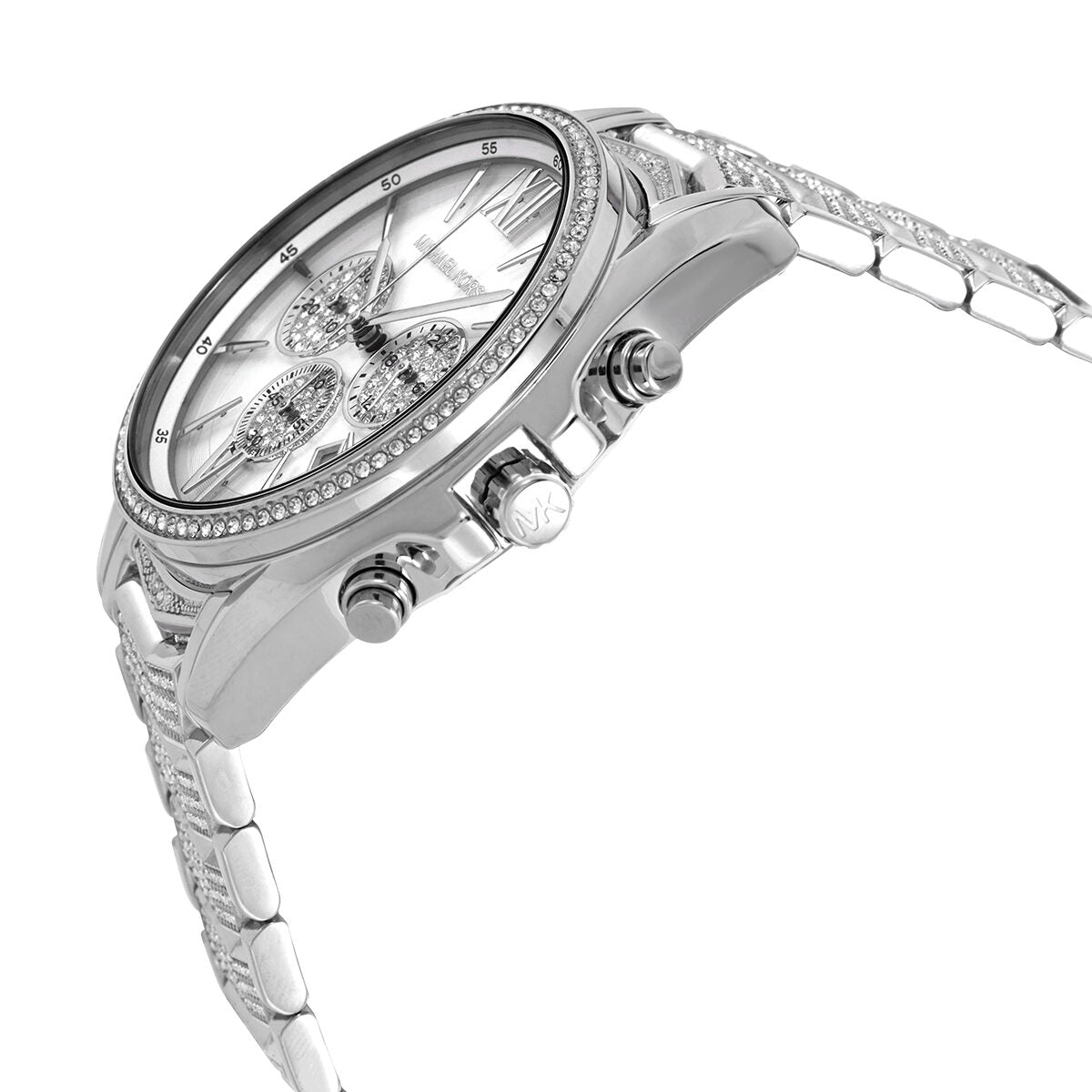 Michael Kors Whitney Chronograaf Quartz Horloge met Zilveren Wijzerplaat voor Dames MK6728 Secundaire afbeelding