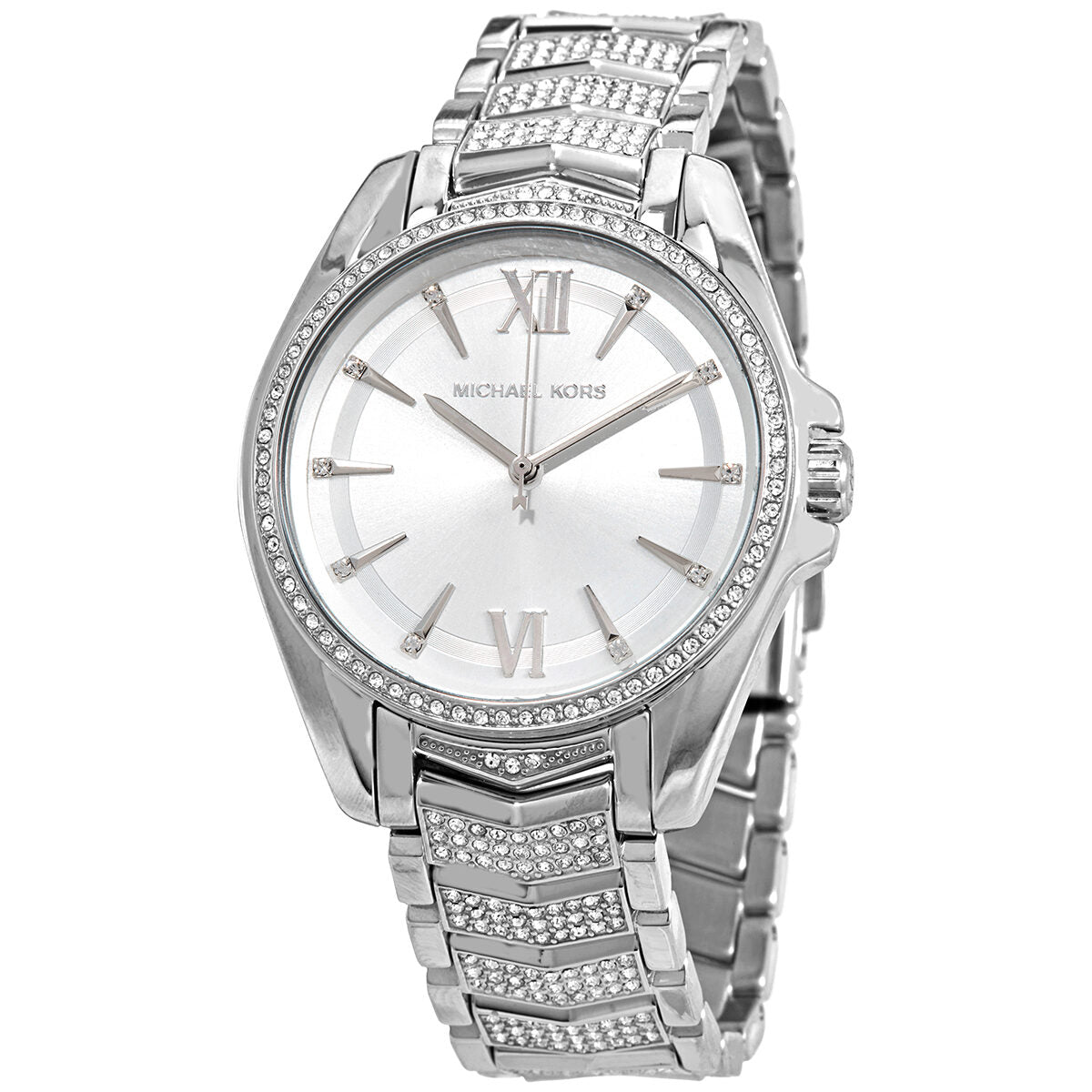 Michael Kors Whitney Quartz dameshorloge met witte wijzerplaat MK6687 Hoofdafbeelding