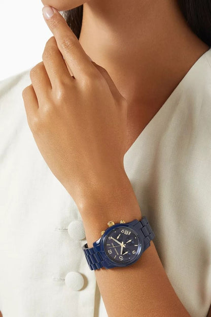 Michael Kors Runway 38mm Navy-Tone Unisex Watch MK7332