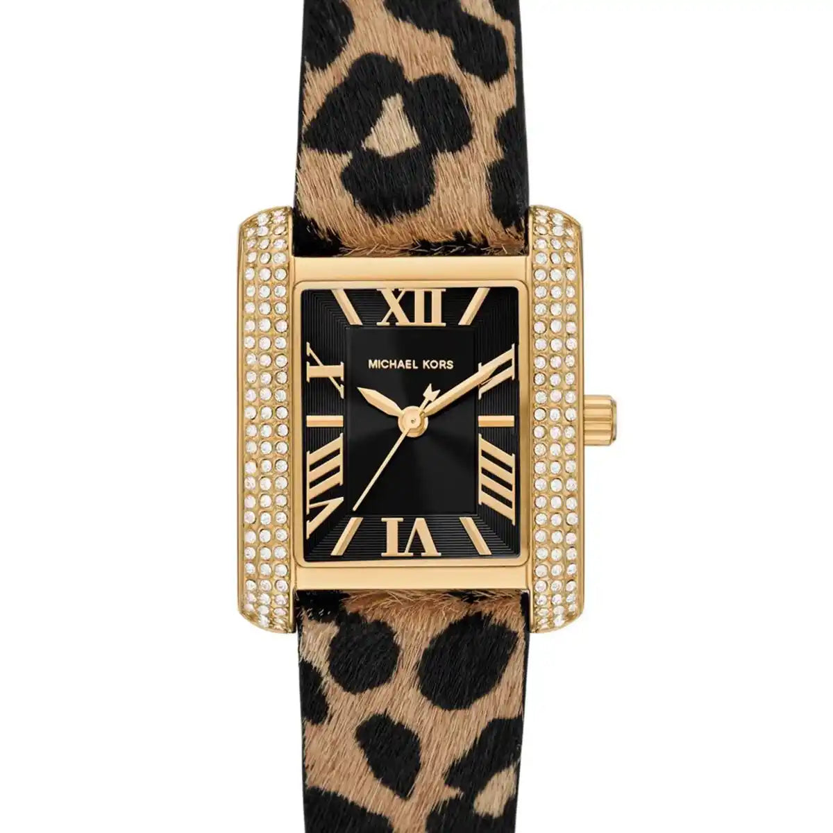 Michael Kors Emery Three-Hand Animal Print Leather Women's Watch - MK7387 Hoofdafbeelding