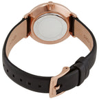 Michael Kors Pyper Black Leather Strap Women's Watch - MK2835