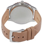 Michael Kors Layton White MOP Dial Beige Genuine Leather Women's Watch - MK2910