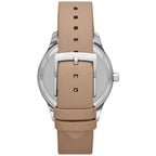 Michael Kors Layton White MOP Dial Beige Genuine Leather Women's Watch - MK2910